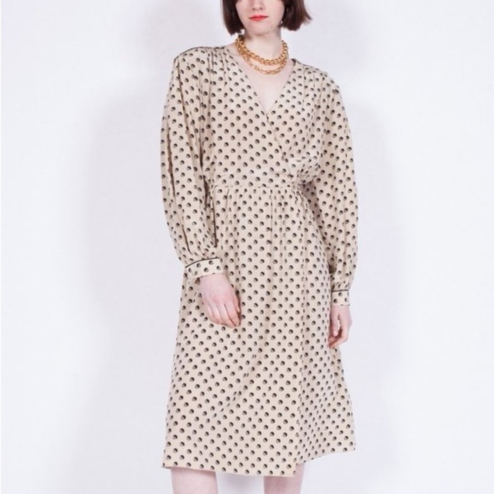 PIERRE CARDIN VINTAGE DRESS 100% Silk - Picture 3 of 6